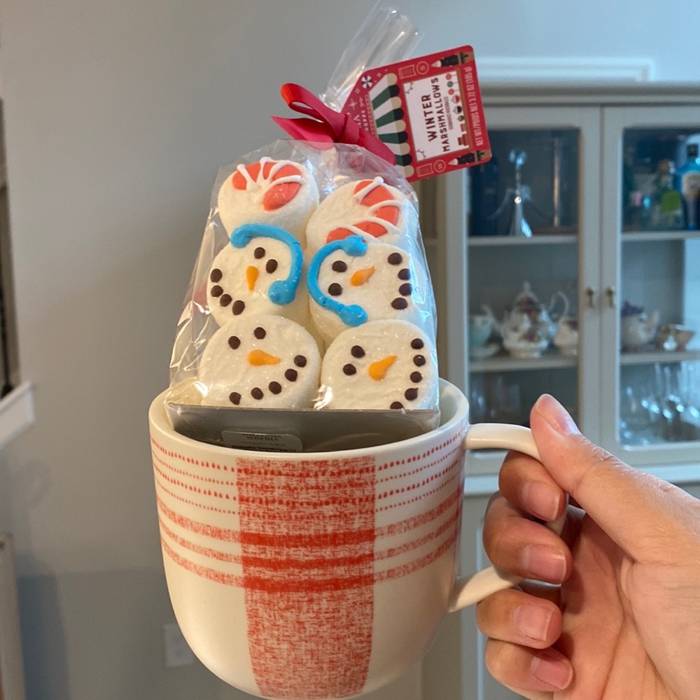 Knit mug, marshmallow